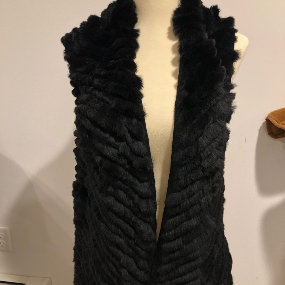 Rabbit fur vest